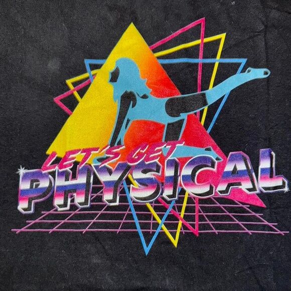 Let's Get Physical Colorful Graphic Tee - Picture 5 of 8